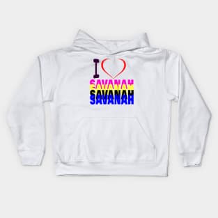 i love Savannah Kids Hoodie